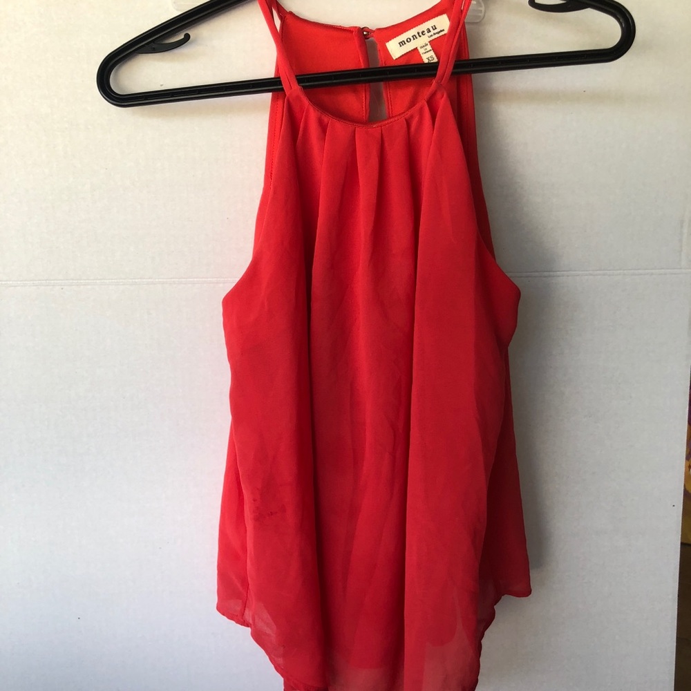 Red blouse